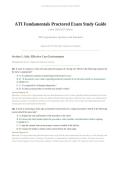 ATI FUNDAMENTALS PROCTORED EXAM 2026&sol;2027 &vert; Complete Study Guide & Practice Q&A &vert; Pass Guaranteed - A&plus; Graded&NewLine;&NewLine;