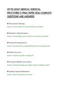 ATI PN ADULT MEDICAL SURGICAL&NewLine;PROCTORED D FINAL PAPER 2026 COMPLETE&NewLine;QUESTIONS AND ANSWERS&NewLine;