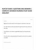 NUR 647 EXAM 1 QUESTIONS AND ANSWERS &vert; COMPLETE ADVANCED NURSING STUDY GUIDE 2026&sol;2027