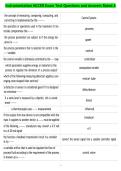 Instrumentation NCCER Exam Test Questions and Answers Rated A