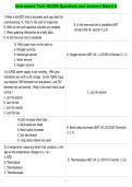 Instrument Tech NCCER Questions and Answers Rated A