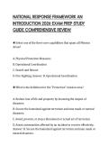NATIONAL RESPONSE FRAMEWORK AN&NewLine;INTRODUCTION 2026 EXAM PREP STUDY&NewLine;GUIDE COMPREHENSIVE REVIEW