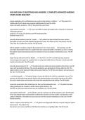 NUR 600 EXAM 2 QUESTIONS AND ANSWERS &vert; COMPLETE ADVANCED NURSING STUDY GUIDE 2026&sol;2027