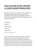 NAVLE EXAM PREP SOLVED QUESTIONS&NewLine;ACCURATE ANSWERS PREMIUM REVIEW