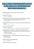 NAVLE PREP COMPREHENSIVE STUDY&NewLine;GUIDE 2026 FULL QUESTIONS AND&NewLine;SOLUTIONS GRADED A&plus;&NewLine;