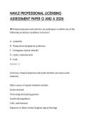 NAVLE PROFESSIONAL LICENSING&NewLine;ASSESSMENT PAPER Q AND A 2026&NewLine;