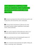 NAVY HOSPITAL CORPSMAN HCB&NewLine;ACTUAL CERTIFICATION PAPER 2026&NewLine;QUESTIONS WITH ANSWERS FULL&NewLine;SOLUTION&period;&NewLine;