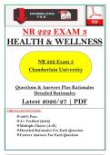 NR 222 Exam 3 &lpar;PDF&rpar; &vert; &lpar;2026&rpar; Health & Wellness Questions &vert; Nursing Review