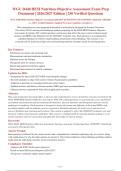 WGU D440 HESI Nutrition Objective Assessment 2026-2027 QUESTIONS AND ANSWERS ALREADY GRADED&NewLine;A&plus;&period; 100&percnt; Verified Solutions &vert; Updated Per Latest Guidelines &vert; Graded A&plus;