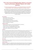 WGU D115 Advanced Pathophysiology Package Deal