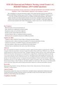 NUR 254 Exam 1-4 PACKAGE DEAL