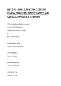 NBCE ACUPUNCTURE EXAM CONCEPT&NewLine;REVIEW GUIDE 2026 PATIENT SAFETY AND&NewLine;CLINICAL PRACTICE STANDARDS&NewLine;