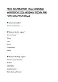 NBCE ACUPUNCTURE EXAM LEARNING&NewLine;WORKBOOK 2026 MERIDIAN THEORY AND&NewLine;POINT LOCATION SKILLS