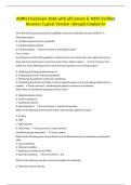 AORN Final Exam Questions and Answers 2027 &vert; Complete Study Guide