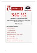 NSG 552 Exams 1&ndash;3 &vert; Psychopharmacology &vert; Wilkes &NewLine;University 2026 &vert; Most Tested Questions & Verified &NewLine;Answers &vert; Latest Update &vert; Graded A&plus;