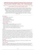 NREMT EMT Final Exam 2026-2027 QUESTIONS AND ANSWERS ALREADY GRADED A&plus;&period; 100&percnt; Verified&NewLine;Solutions &vert; Updated Per Latest National Registry Guidelines &vert; Graded A&plus;