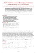 NR 565 Final Exam 2026-2027 QUESTIONS AND ANSWERS ALREADY GRADED A&plus;&period; 100&percnt; Verified Solutions &vert;&NewLine;Updated Per Latest Guidelines &vert; Graded A&plus;