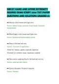 NBCOT HAND AND UPPER EXTREMITY&NewLine;INJURIES EXAM SCRIPT 2026 TEST PAPER&NewLine;QUESTIONS AND SOLUTIONS GRADED A&plus;