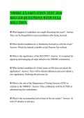 NBDHE EXAMINATION TEST 2026&NewLine;SOLVED QUESTIONS WITH FULL&NewLine;SOLUTION&period;&NewLine;