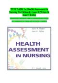 Test Bank for Health Assessment in Nursing&comma; 7th Edition &vert; ISBN 9781975168148 &vert; Weber & Kelley
