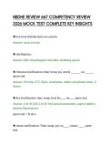 NBDHE REVIEW 667 COMPETENCY REVIEW&NewLine;2026 MOCK TEST COMPLETE KEY INSIGHTS&NewLine;