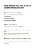 NBDHE REVIEW 667 FINAL PAPER 2026 STUDY&NewLine;GUIDE DETAILED ANSWERS READY