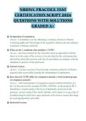 NBHWC PRACTICE TEST&NewLine;CERTIFICATION SCRIPT 2026&NewLine;QUESTIONS WITH SOLUTIONS&NewLine;GRADED A&plus;&NewLine;