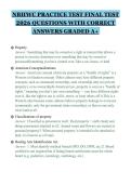 NBHWC PRACTICE TEST FINAL TEST&NewLine;2026 QUESTIONS WITH CORRECT&NewLine;ANSWERS GRADED A&plus;&NewLine;