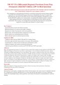 NR 547 CEA Differential Diagnosis Practicum 2026-2027 PACKAGE DEAL