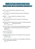 NBME ACTUAL EXAM PAPER 2026&NewLine;QUESTIONS WITH ANSWERS GRADED A&plus;