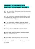 NBME CBSE ACTUAL PAPER 2026&NewLine;QUESTIONS WITH ANSWERS GRADED A&plus;