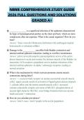 NBME COMPREHENSIVE STUDY GUIDE&NewLine;2026 FULL QUESTIONS AND SOLUTIONS&NewLine;GRADED A&plus;
