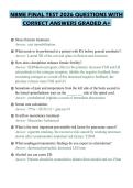 NBME FINAL TEST 2026 QUESTIONS WITH&NewLine;CORRECT ANSWERS GRADED A&plus;&NewLine;