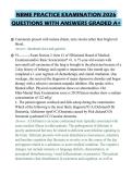 NBME PRACTICE EXAMINATION 2026&NewLine;QUESTIONS WITH ANSWERS GRADED A&plus;