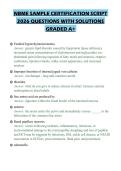 NBME SAMPLE CERTIFICATION SCRIPT&NewLine;2026 QUESTIONS WITH SOLUTIONS&NewLine;GRADED A&plus;&NewLine;