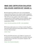 NBME CBSE CERTIFICATION EVALUATION&NewLine;2026 SOLVED QUESTION SET GRADED A&plus;