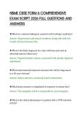 NBME CBSE FORM 6 COMPREHENSIVE&NewLine;EXAM SCRIPT 2026 FULL QUESTIONS AND&NewLine;ANSWERS