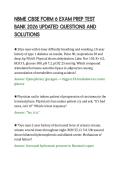 NBME CBSE FORM 6 EXAM PREP TEST&NewLine;BANK 2026 UPDATED QUESTIONS AND&NewLine;SOLUTIONS&NewLine;
