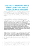 AHIP 2027 Exam Questions and Answers &vert; Study Guide for Nurses & Healthcare Students&NewLine;