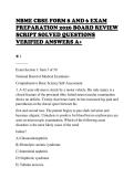 NBME CBSE FORM 8 AND 6 EXAM&NewLine;PREPARATION 2026 BOARD REVIEW&NewLine;SCRIPT SOLVED QUESTIONS&NewLine;VERIFIED ANSWERS A&plus;&NewLine;