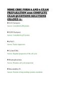 NBME CBSE FORM 8 AND 6 EXAM&NewLine;PREPARATION 2026 COMPLETE&NewLine;EXAM QUESTIONS SOLUTIONS&NewLine;GRADED A&plus;&NewLine;