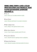 NBME CBSE FORM 8 AND 6 EXAM&NewLine;PREPARATION 2026 MEDICAL TEST&NewLine;PAPER QUESTIONS ANSWERS&NewLine;GRADED A&plus;&NewLine;