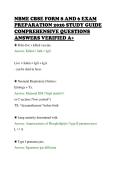 NBME CBSE FORM 8 AND 6 EXAM&NewLine;PREPARATION 2026 STUDY GUIDE&NewLine;COMPREHENSIVE QUESTIONS&NewLine;ANSWERS VERIFIED A&plus;