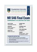 NR 546 Final Exam &vert; Advanced Psychopharmacology &lpar;2026&rpar; Q&A &vert; Chamberlain College 
