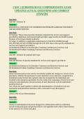 CADC 2 JURISPRUDENCE COMPREHENSIVE EXAM&NewLine;UPDATED ACTUAL QUESTIONS AND CORRECT&NewLine;ANSWERS