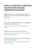 NBSTSA CST CERTIFICATION 4 CERTIFICATION&NewLine;EVALUATION EXAMS 2026 SOLVED&NewLine;QUESTIONS WITH FULL SOLUTION&NewLine;
