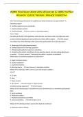 AORN Final Exam Questions and Answers 2027 &vert; Complete Study Guide