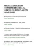 NBSTSA CST CERTIFICATION 4&NewLine;COMPREHENSIVE EXAM 2026 FULL&NewLine;QUESTIONS AND CORRECT ANSWERS&NewLine;ALREADY PASSED&NewLine;