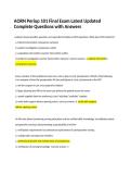 AORN Periop 101 Final Exam Questions and Answers 2027 &vert; Complete Study Guide&NewLine;