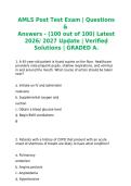AMLS Post Test Exam Questions and Answers 2027 &vert; Complete Study Guide